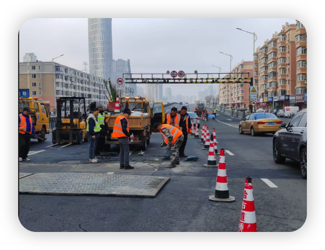 桐乡道路维修施工队：城市建设的守护者